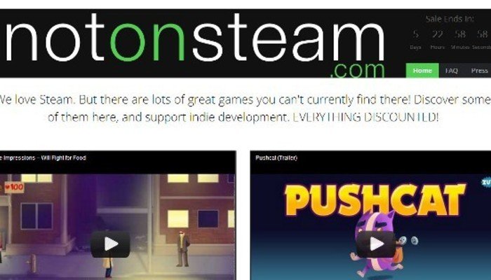 Not on Steam Sale, una nueva propuesta para adquirir juegos Indie