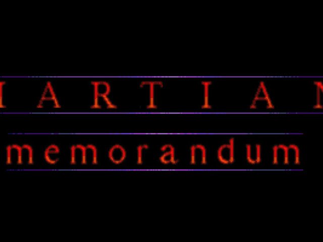 Retro Review de Martian Memorandum 1